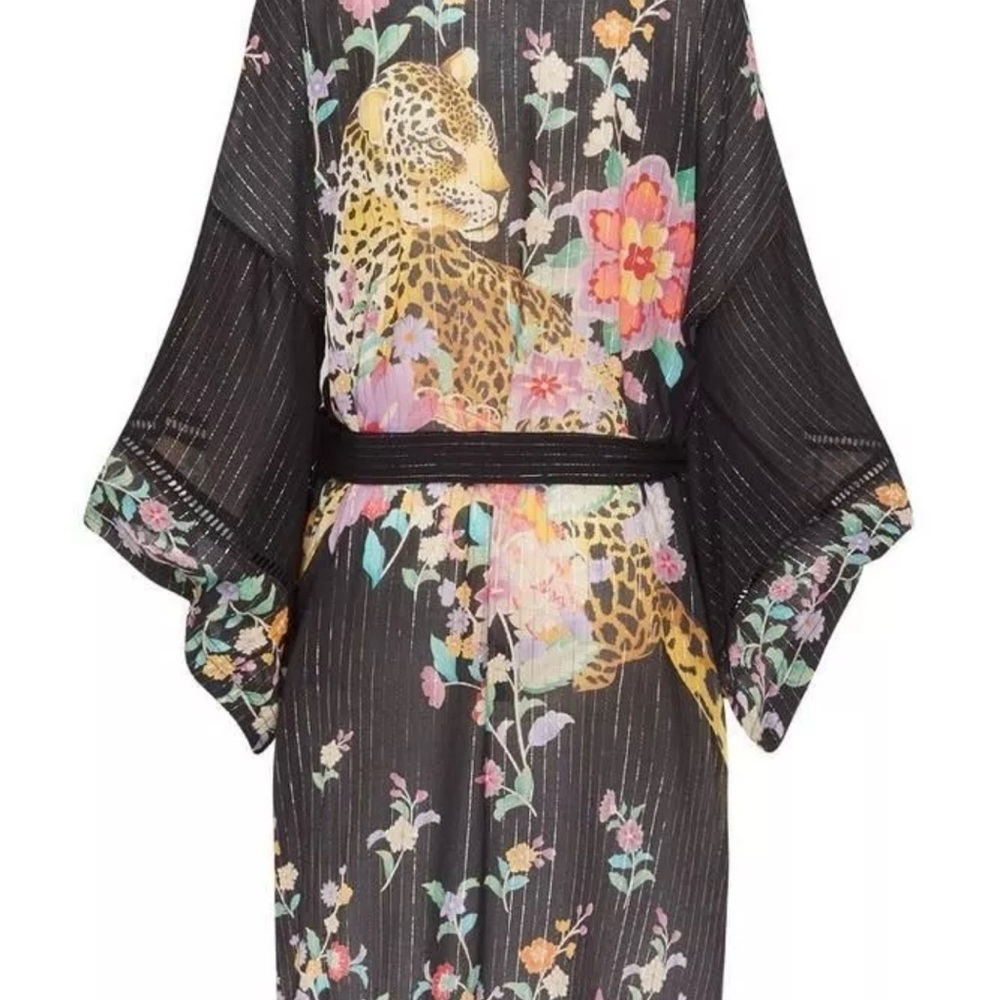 Black Spell Floral Kimono - Picture 2 of 5